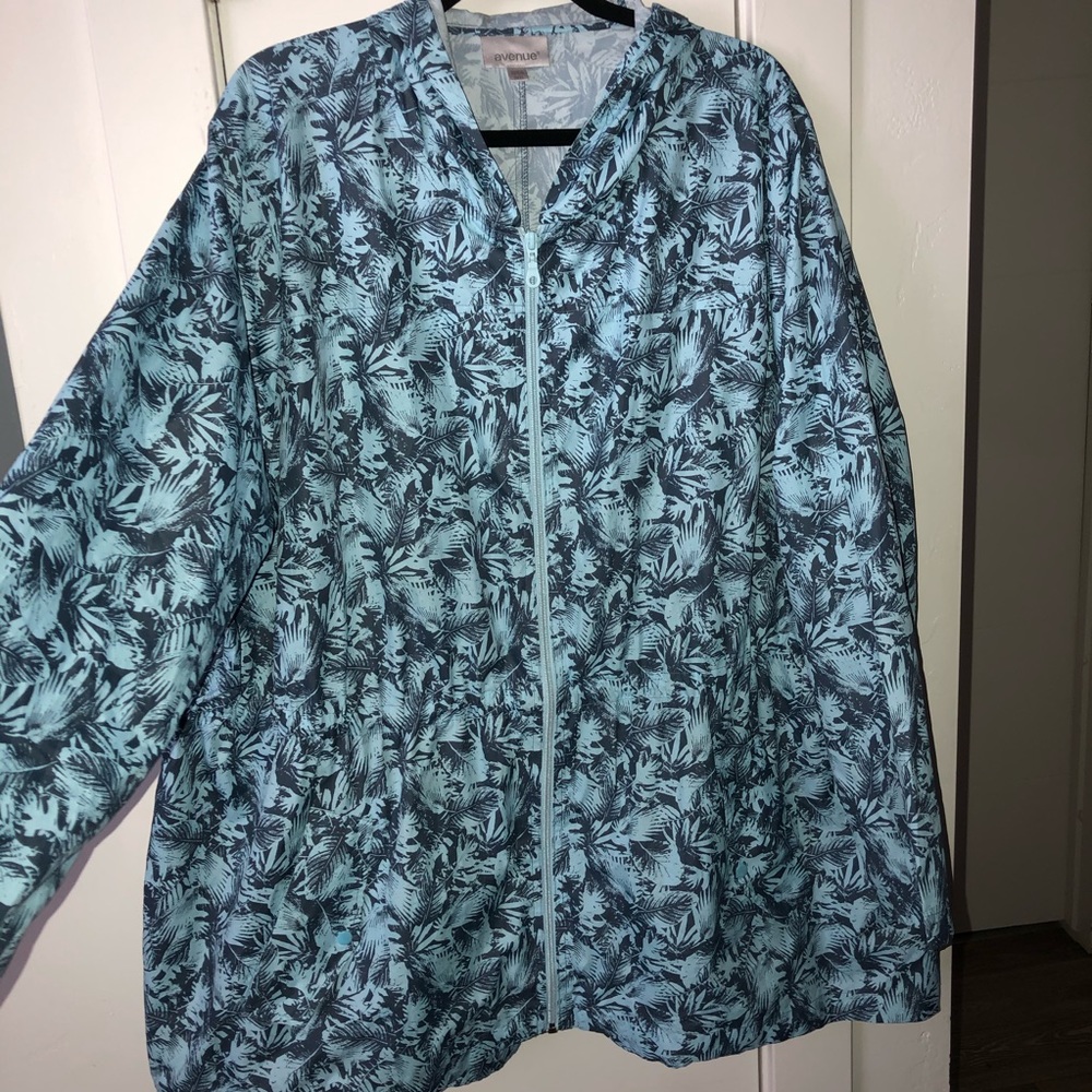 Avenue Light Blue Windbreaker